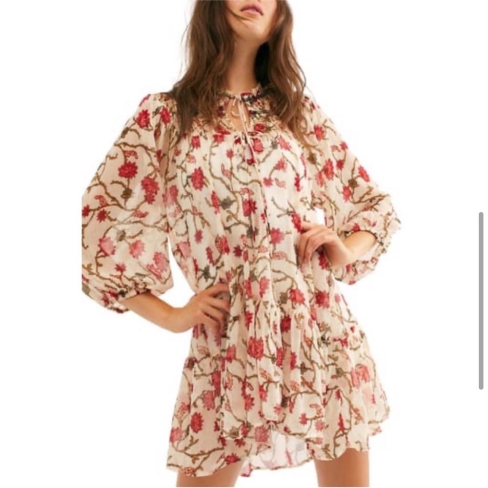 Free People Keeping Up With Kara Tunic Top Sz Small